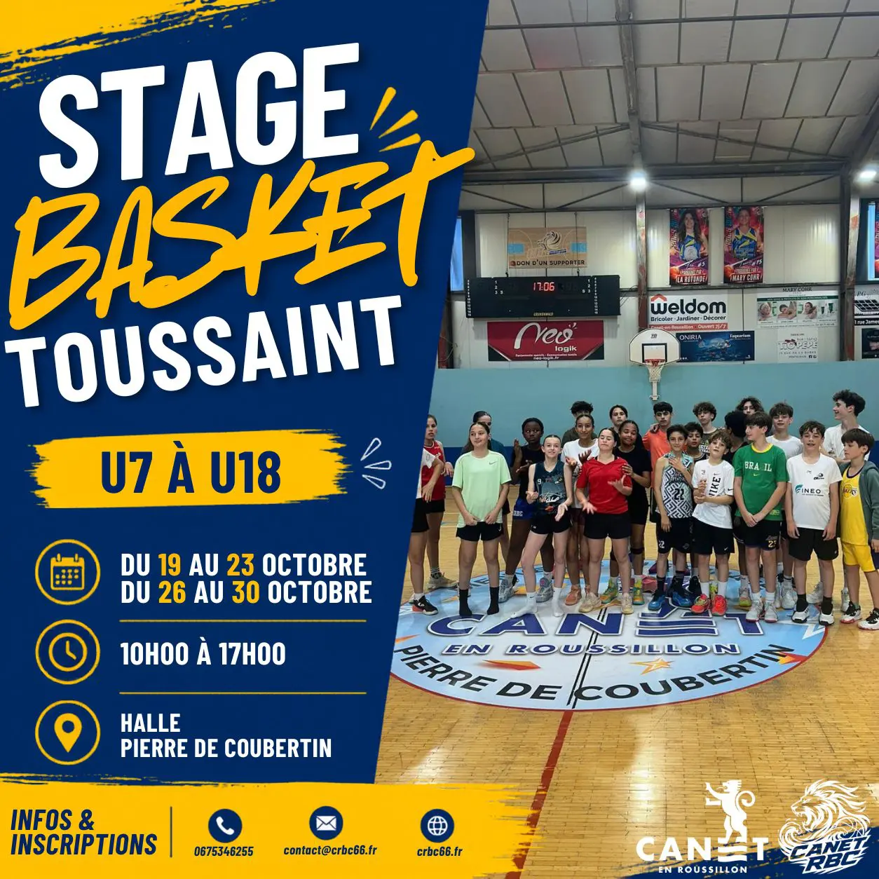 Stages de la Toussaint 🏀